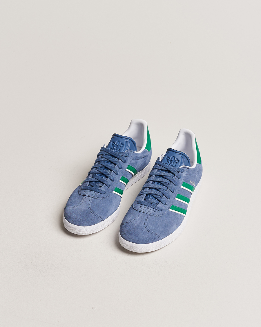 Homme | adidas Originals Gazelle Sneaker Blue/Green | adidas Originals | Gazelle Sneaker Blue/Green