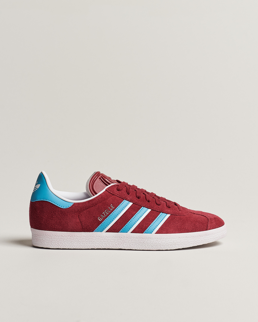 Homme | adidas Originals Gazelle Sneaker Burgundy/Blue | adidas Originals | Gazelle Sneaker Burgundy/Blue