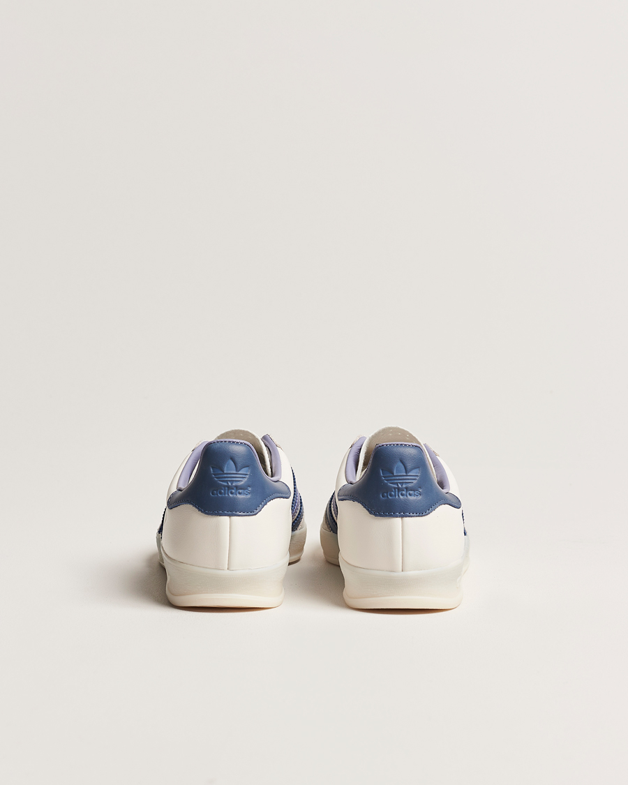 Homme | adidas Originals Gazelle Indoor Sneaker White/Blue | adidas Originals | Gazelle Indoor Sneaker White/Blue