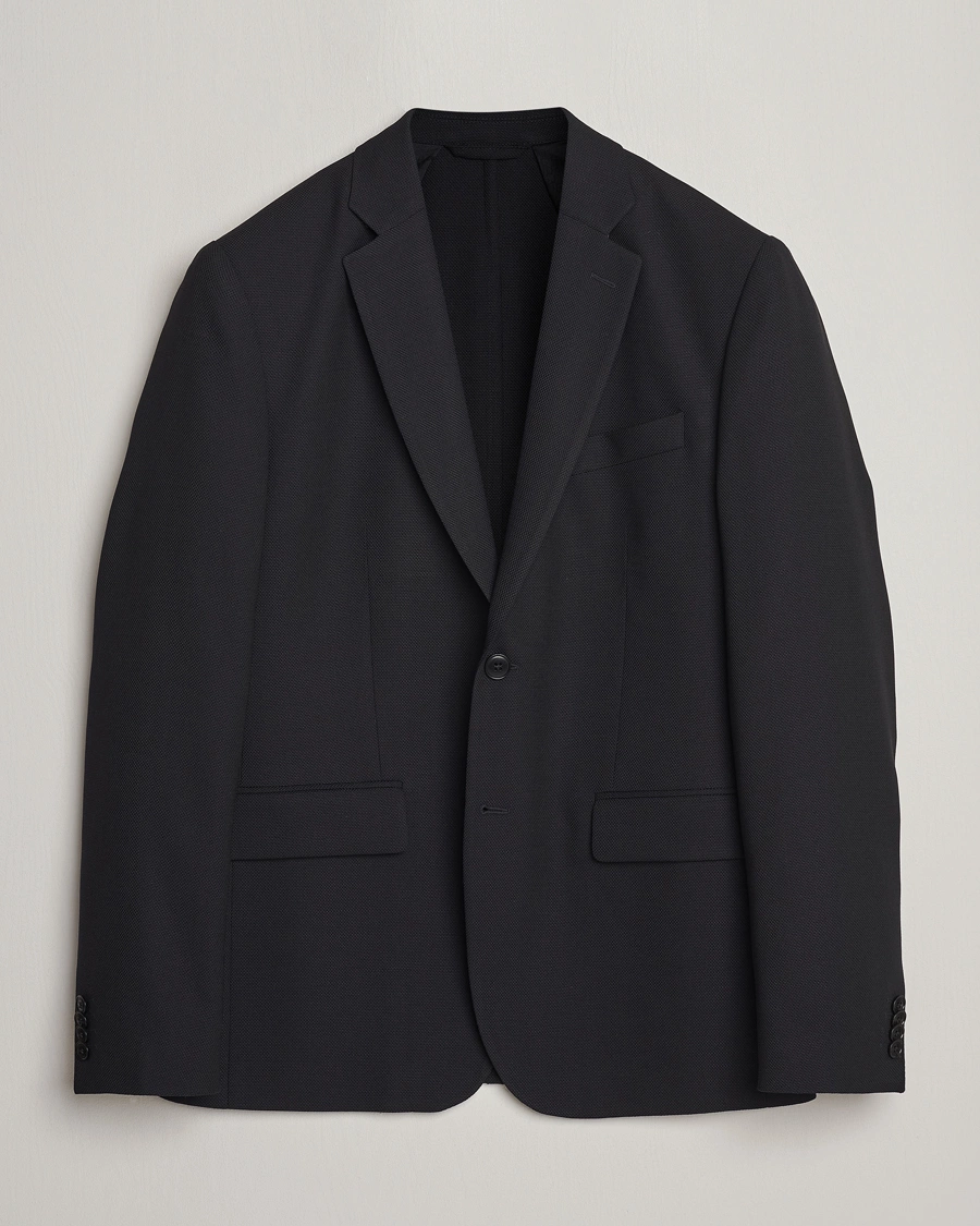 Homme | Blazers | J.Lindeberg | Hopper Active Hopsack Blazer Black