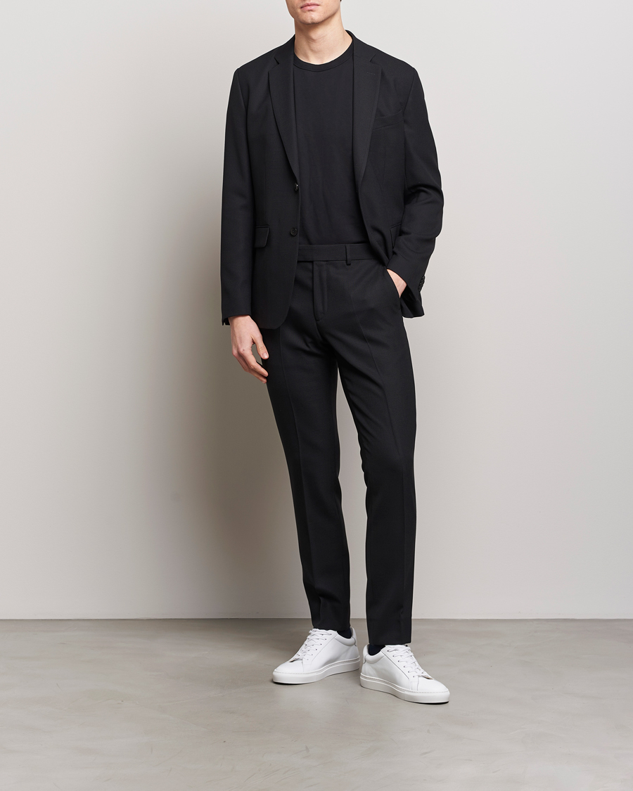 Homme | Blazers | J.Lindeberg | Hopper Active Hopsack Blazer Black