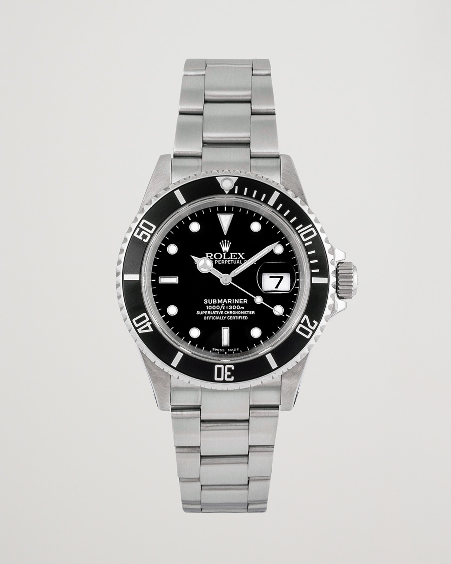 Homme | Rolex Pre-Owned Submariner 16610 Oyster Perpetual Silver | Rolex Pre-Owned | Submariner 16610 Oyster Perpetual Silver