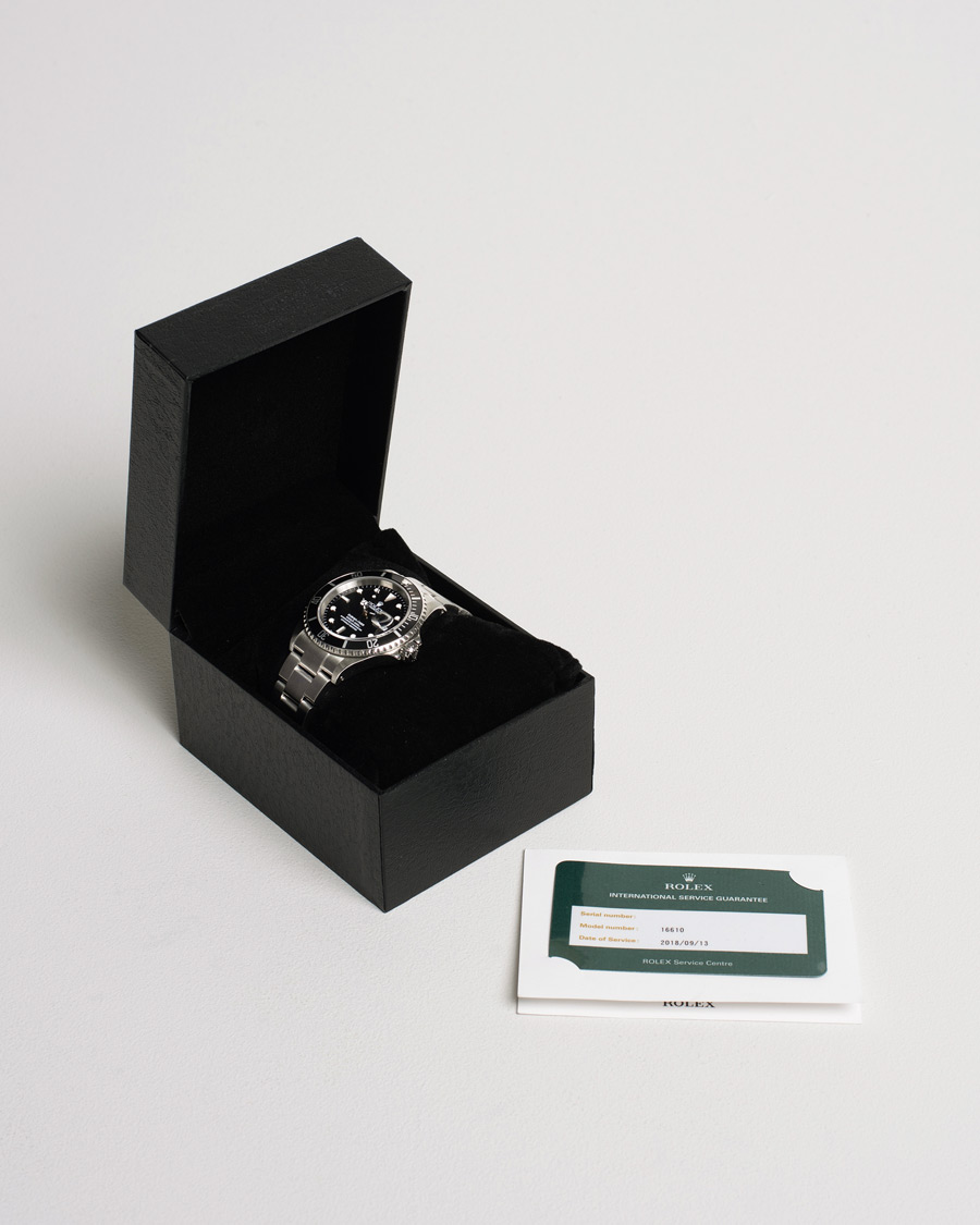 Homme | Rolex Pre-Owned Submariner 16610 Oyster Perpetual Silver | Rolex Pre-Owned | Submariner 16610 Oyster Perpetual Silver