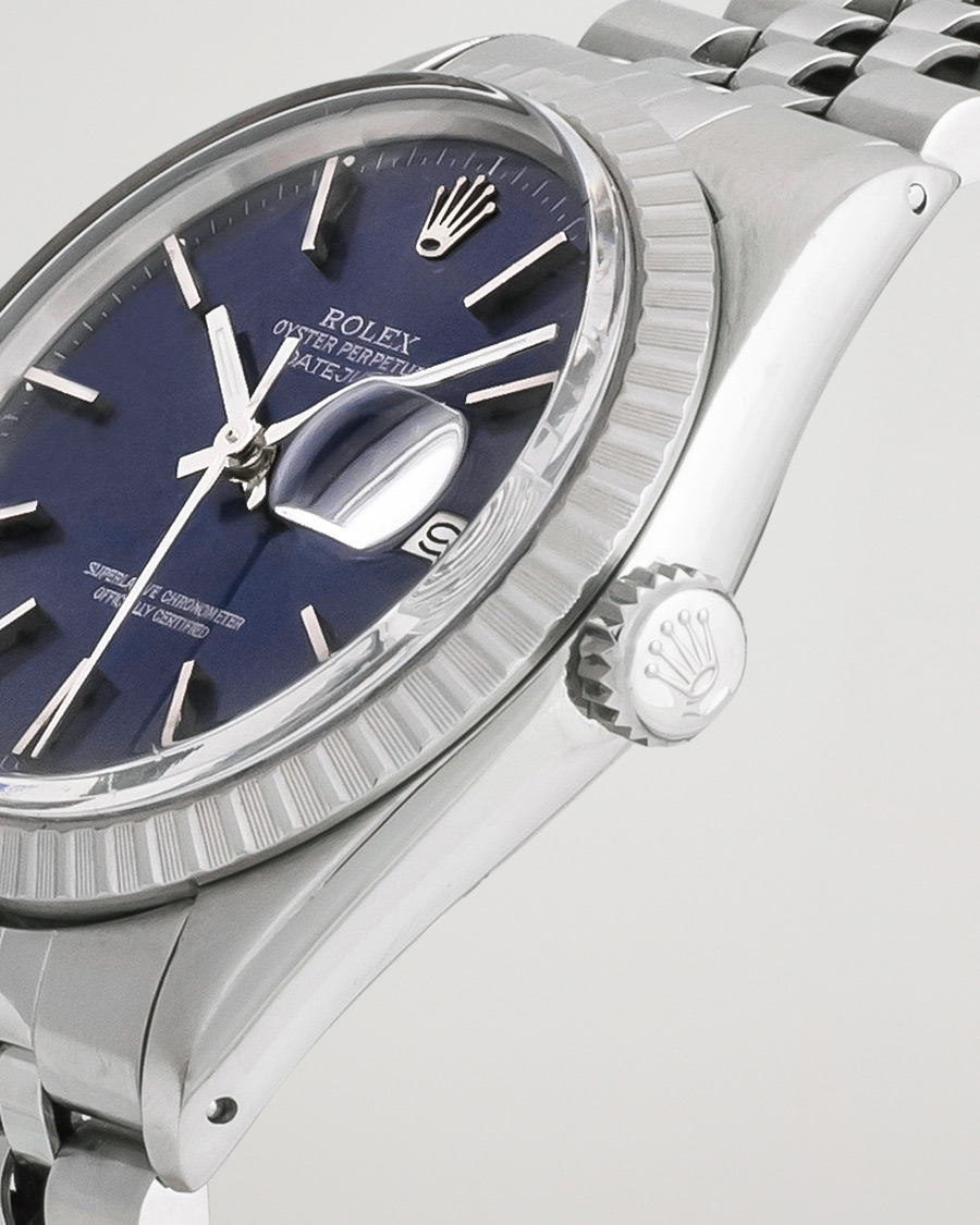 Homme | Rolex Pre-Owned Datejust 16030 Oyster Perpetual Blue Silver | Rolex Pre-Owned | Datejust 16030 Oyster Perpetual Blue Silver