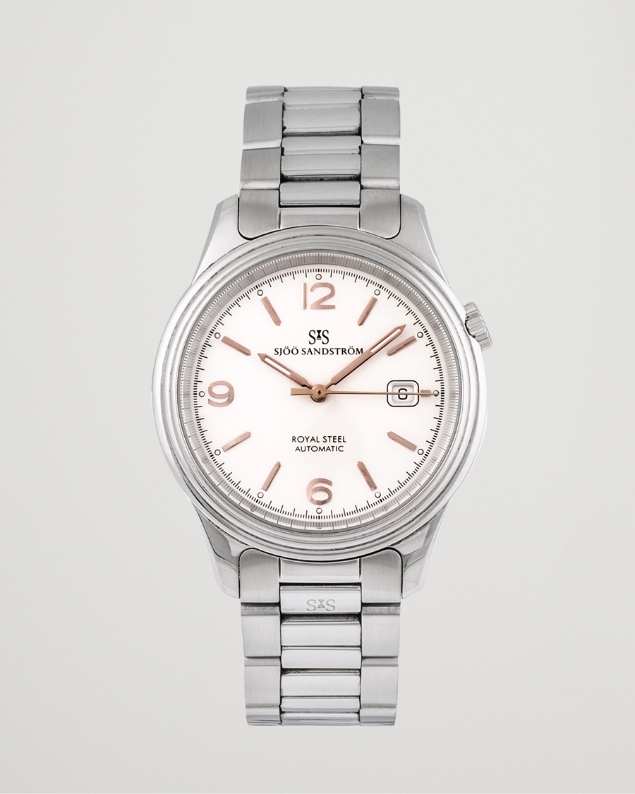 Homme | Sjöö Sandström Pre-Owned Royal Steel Classic 41mm Silver | Sjöö Sandström Pre-Owned | Royal Steel Classic 41mm Silver