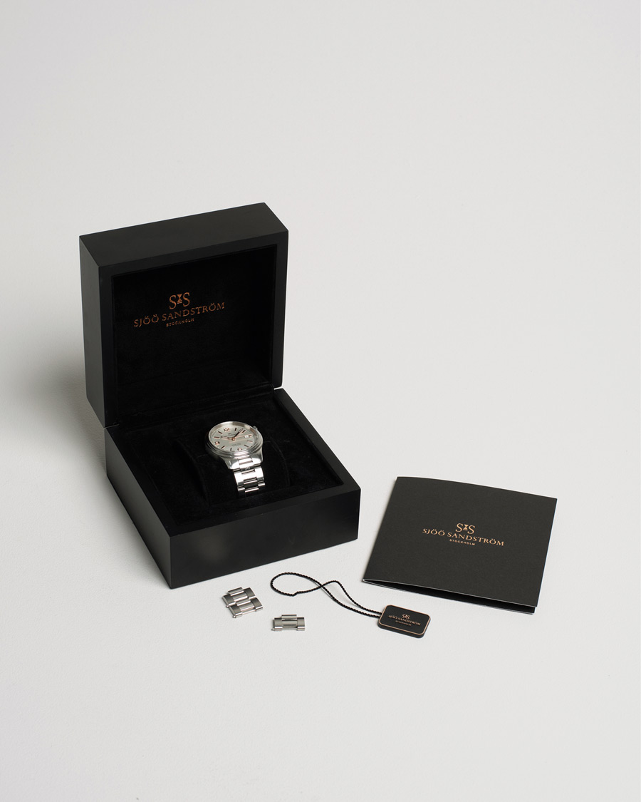 Homme | Sjöö Sandström Pre-Owned Royal Steel Classic 41mm Silver | Sjöö Sandström Pre-Owned | Royal Steel Classic 41mm Silver