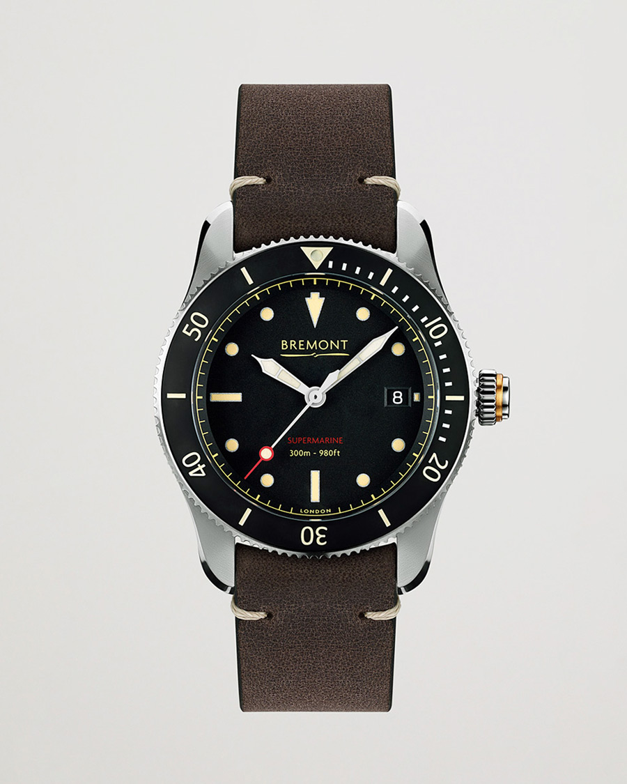 Homme | Bremont Pre-Owned S301 Supermarine 40mm Black Dial Silver | Bremont Pre-Owned | S301 Supermarine 40mm Black Dial Silver