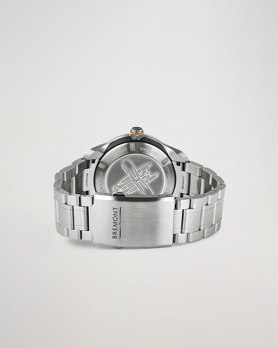 Homme | Bremont Pre-Owned S302 Supermarine GMT 40mm Steel Bracelet Silver | Bremont Pre-Owned | S302 Supermarine GMT 40mm Steel Bracelet Silver