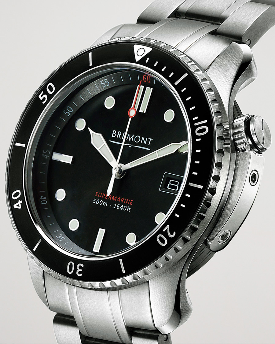 Homme | Bremont Pre-Owned S500 Supermarine 43mm Steel Bracelet Silver | Bremont Pre-Owned | S500 Supermarine 43mm Steel Bracelet Silver