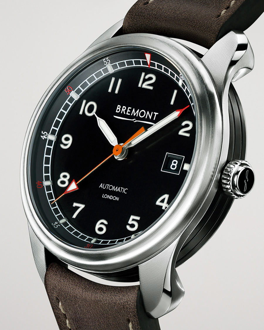 Homme | Bremont Pre-Owned Airco Mach 1 40mm Black Dial Silver | Bremont Pre-Owned | Airco Mach 1 40mm Black Dial Silver