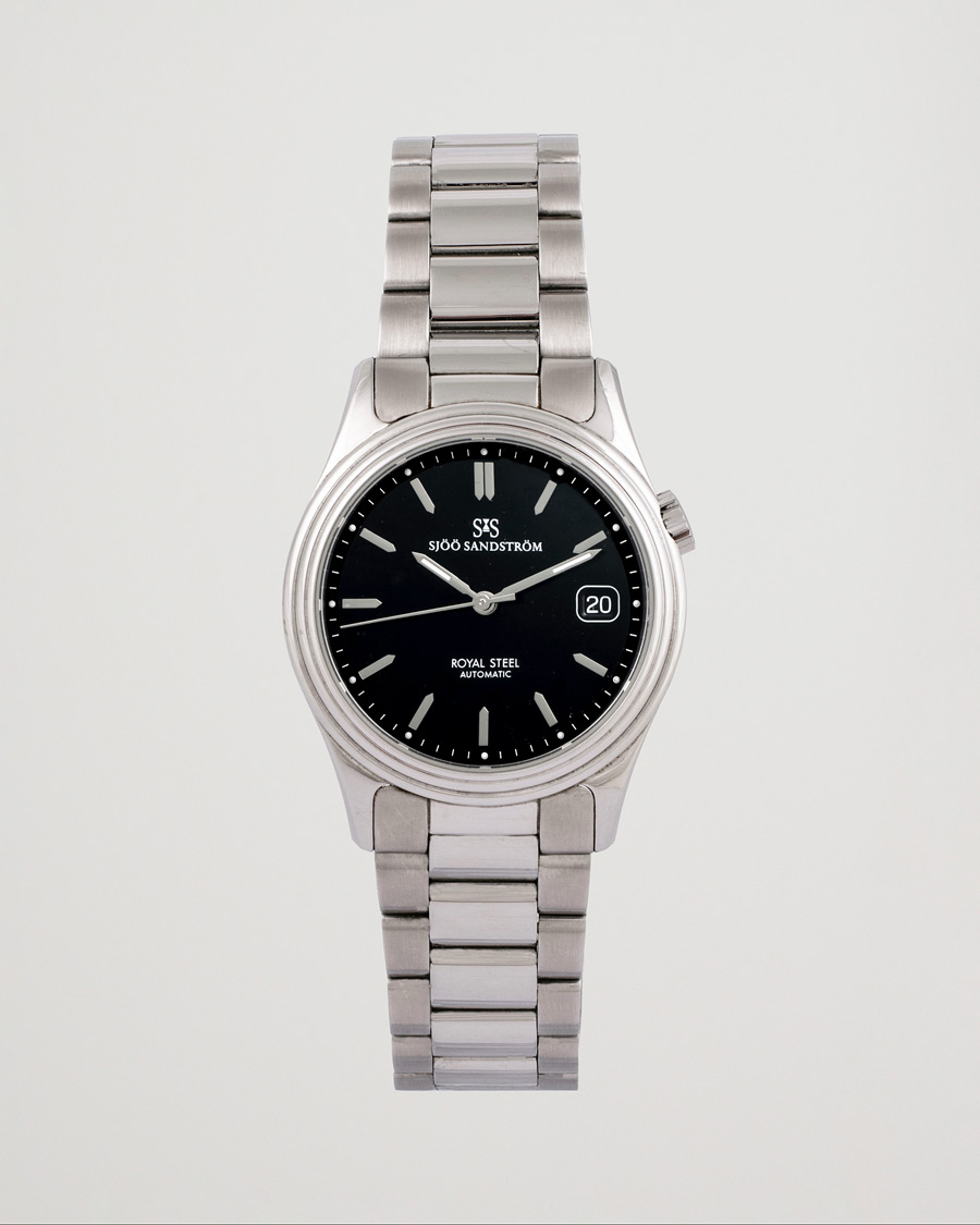 Homme | Sjöö Sandström Pre-Owned Royal Steel Classic 36mm 1636-1 Silver | Sjöö Sandström Pre-Owned | Royal Steel Classic 36mm 1636-1 Silver