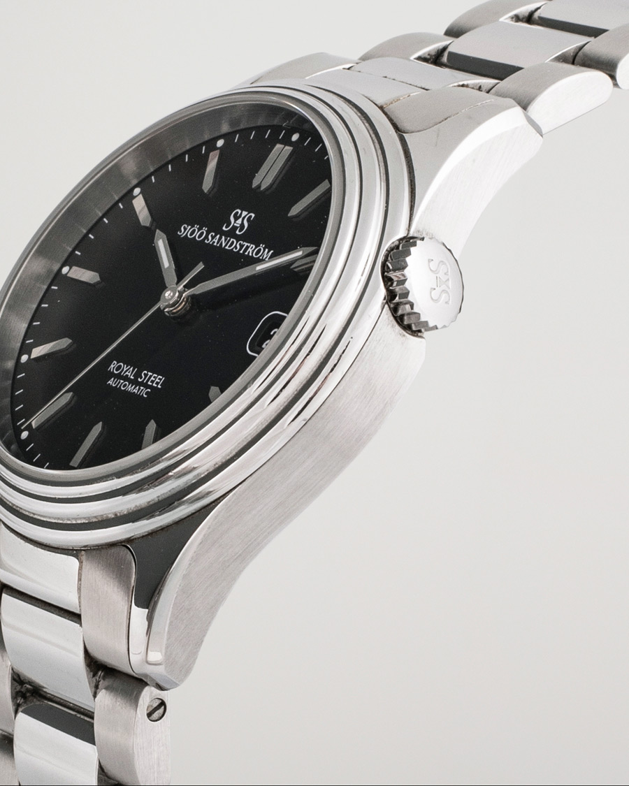 Homme | Sjöö Sandström Pre-Owned Royal Steel Classic 36mm 1636-1 Silver | Sjöö Sandström Pre-Owned | Royal Steel Classic 36mm 1636-1 Silver
