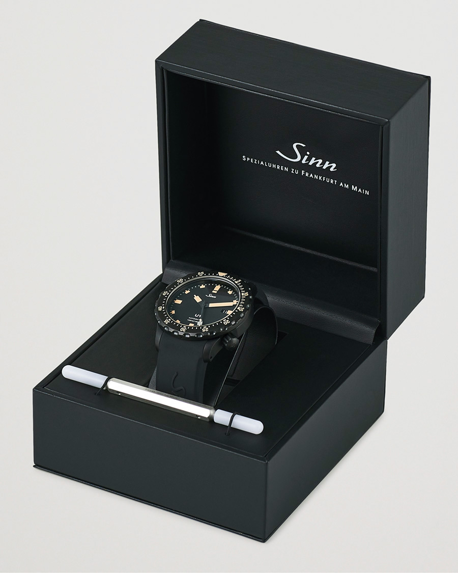 Homme | Sinn Pre-Owned U1 Black Hard Coating Diving Watch Silver | Sinn Pre-Owned | U1 Black Hard Coating Diving Watch Silver