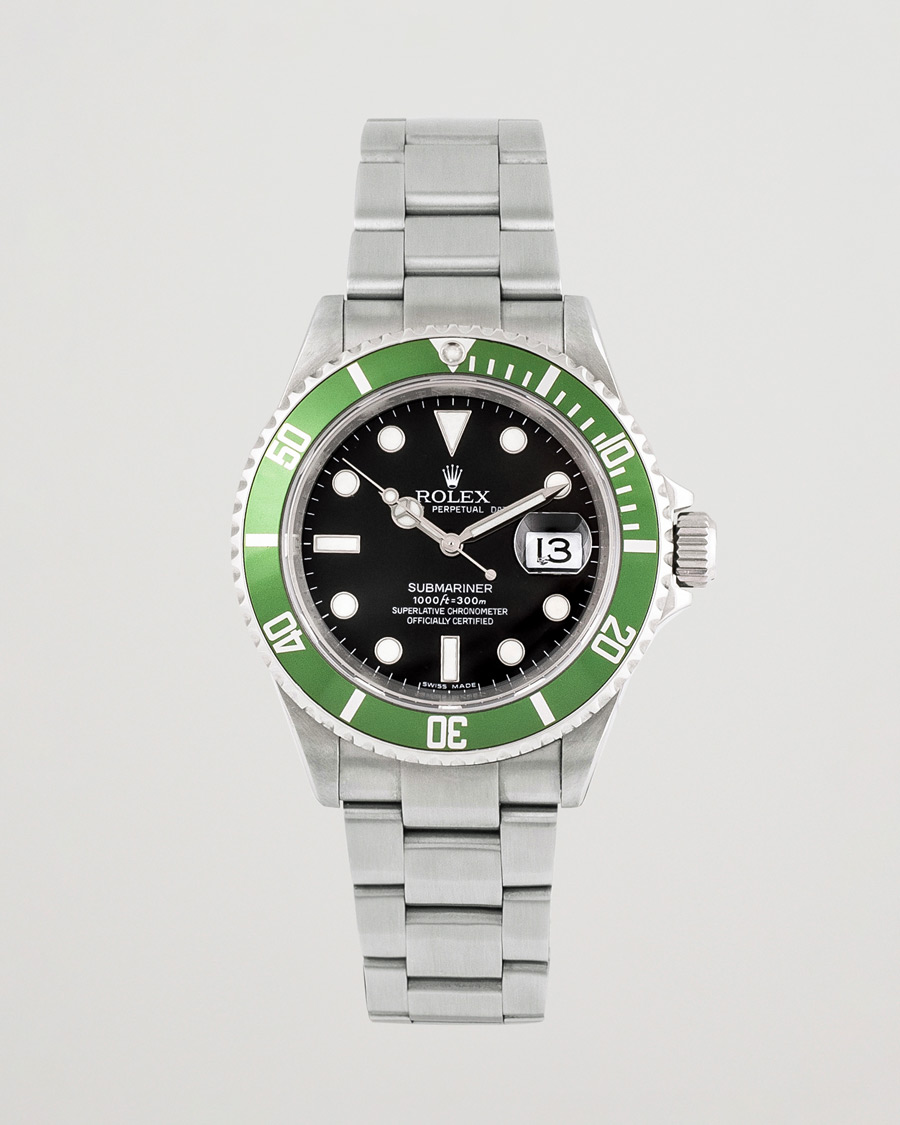 Homme | Rolex Pre-Owned Submariner 16610LV Oyster Perpetual Silver | Rolex Pre-Owned | Submariner 16610LV Oyster Perpetual Silver