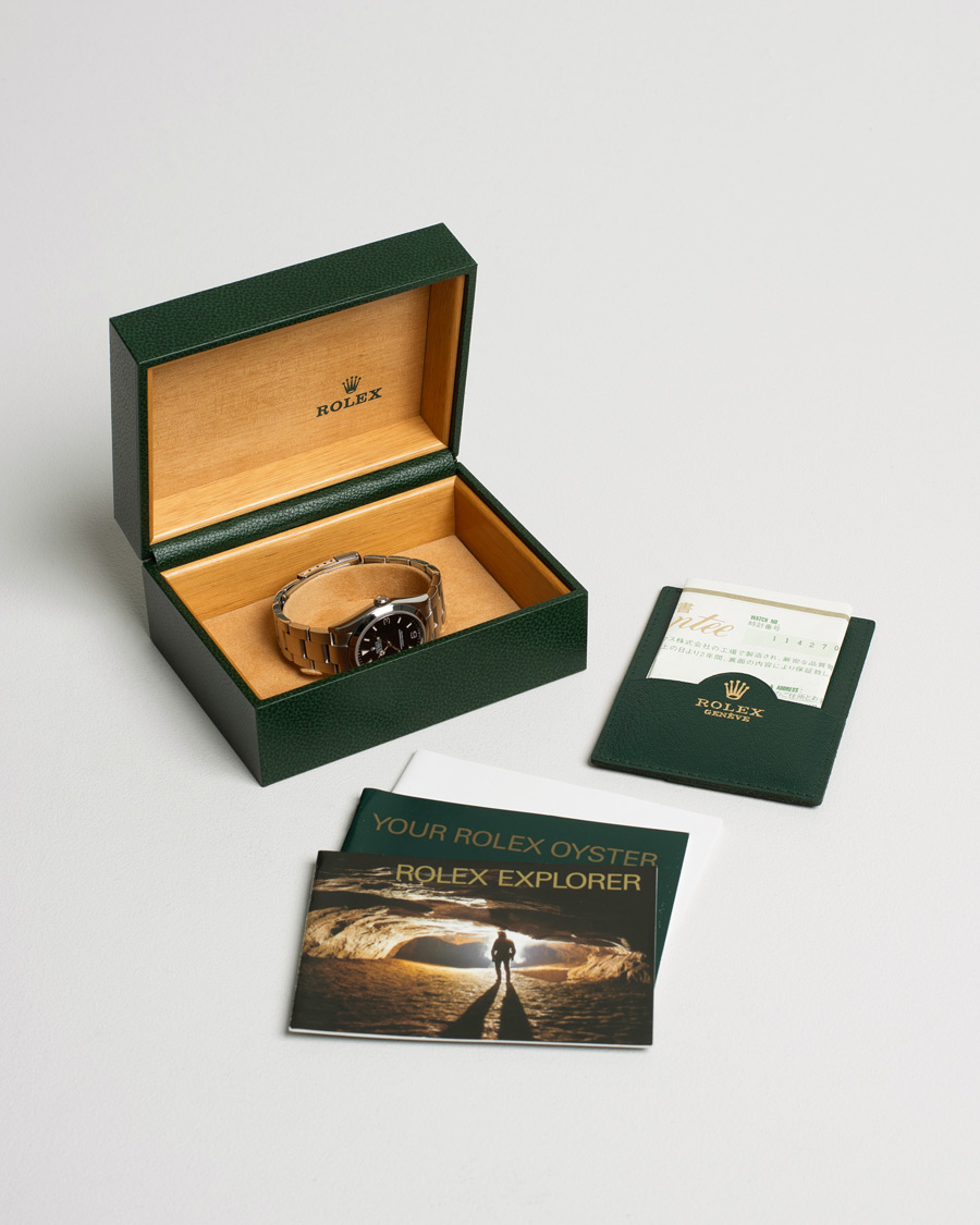 Homme | Rolex Pre-Owned Explorer 114270 Oyster Perpetual Silver | Rolex Pre-Owned | Explorer 114270 Oyster Perpetual Silver