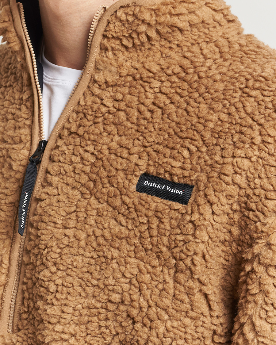 Homme | Pulls Et Tricots | District Vision | Half Zip Pile Fleece Sand