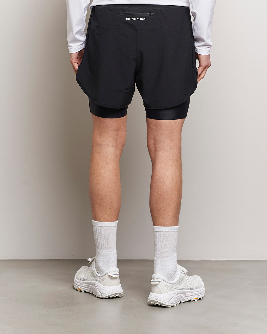 Homme | Shorts | District Vision | Layered Trail Shorts Black