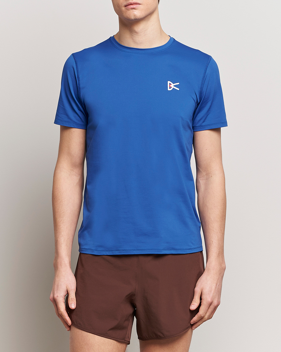Homme |  | District Vision | Lightweight Short Sleeve T-Shirts Ocean Blue