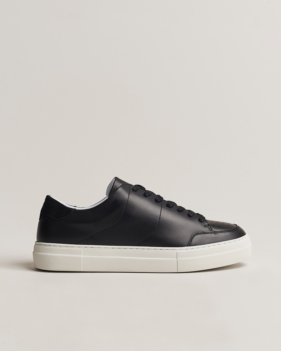 Homme | J.Lindeberg Art Signature Leather Sneaker Black | J.Lindeberg | Art Signature Leather Sneaker Black