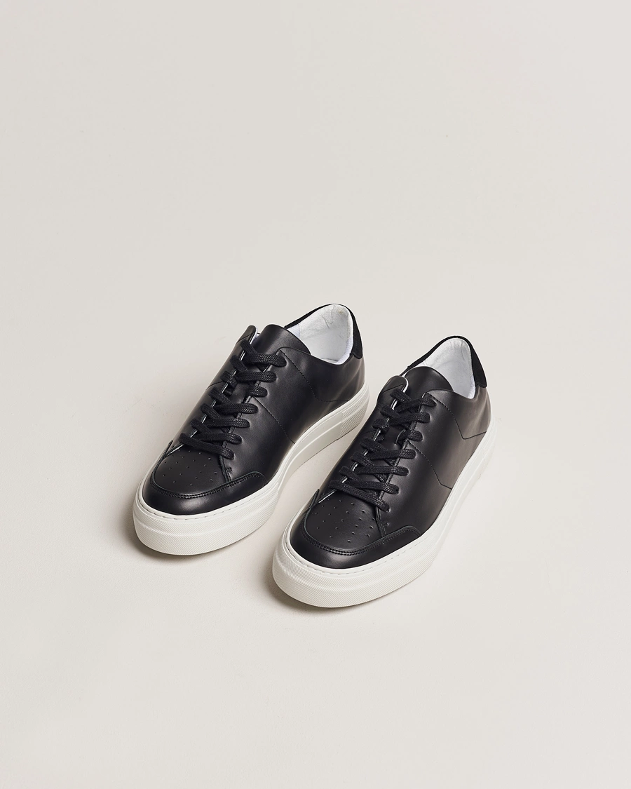 Homme | Baskets | J.Lindeberg | Art Signature Leather Sneaker Black