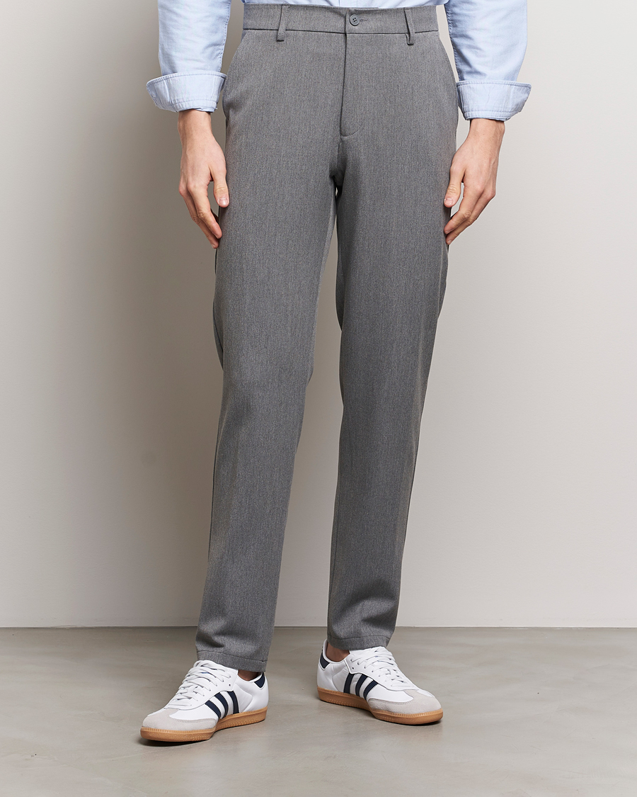 Homme | Vêtements | LES DEUX | Como Reg Suit Pants Grey Melange