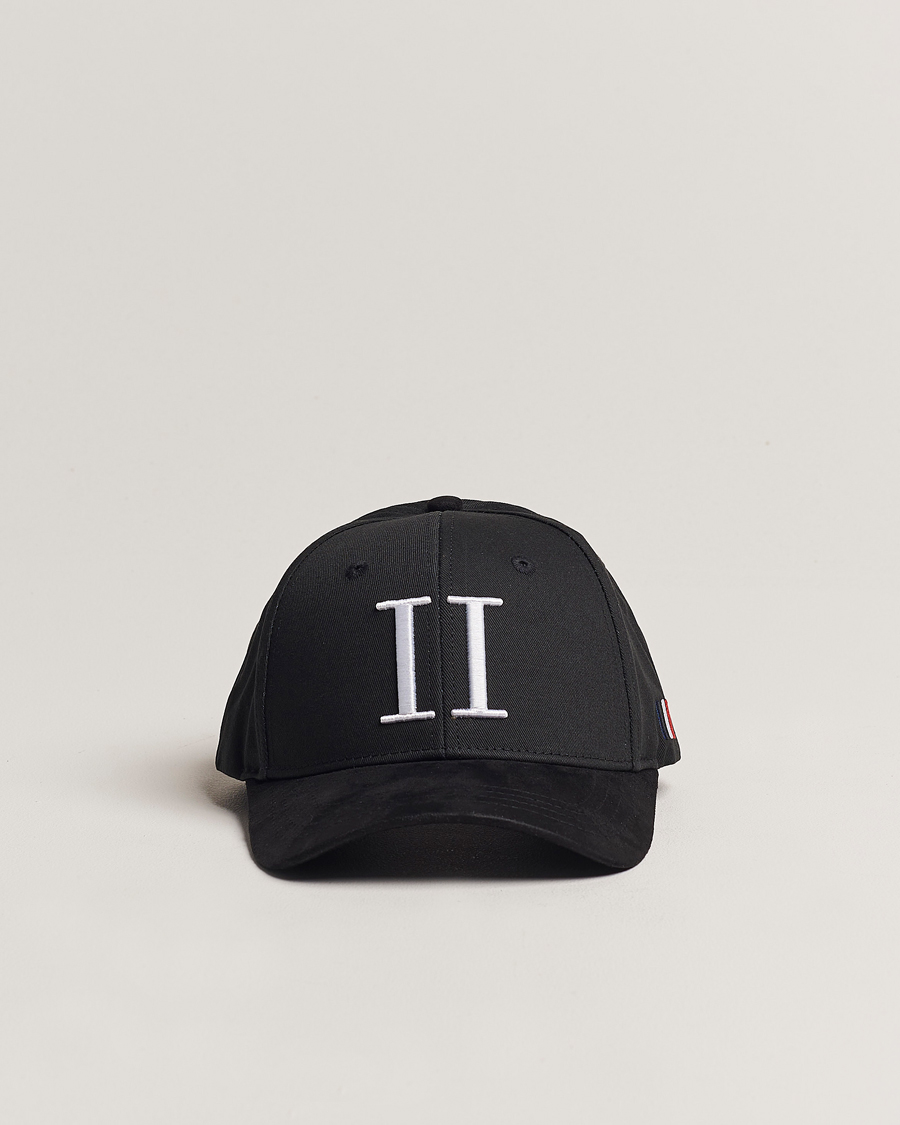 Homme | Bobs Et Casquettes | LES DEUX | Baseball Cap Suede II Black/White