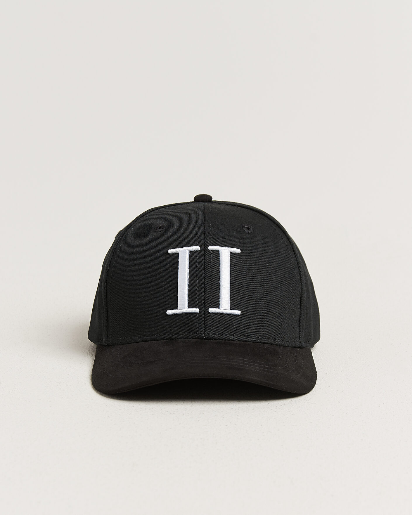 Homme | Bobs Et Casquettes | LES DEUX | Baseball Cap Suede II Black/White