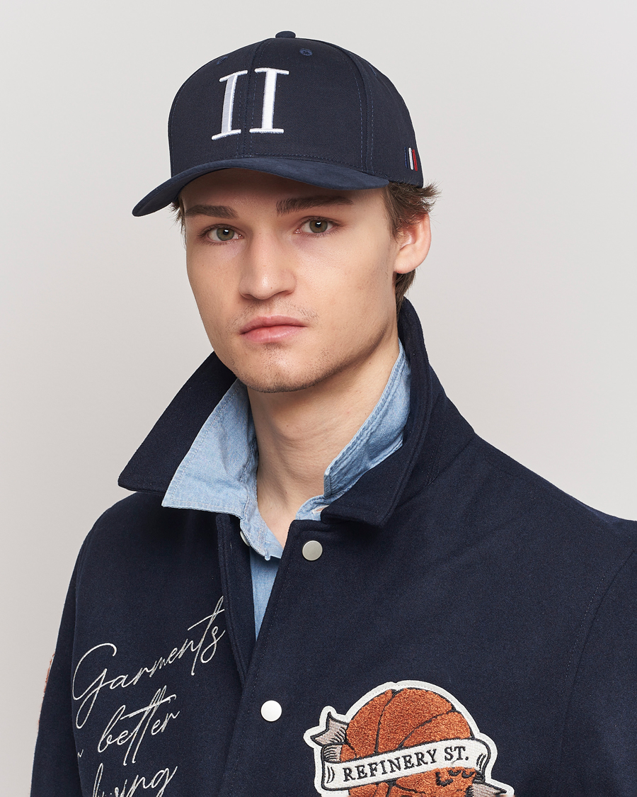 Homme | Bobs Et Casquettes | LES DEUX | Baseball Cap Suede II Dark Navy