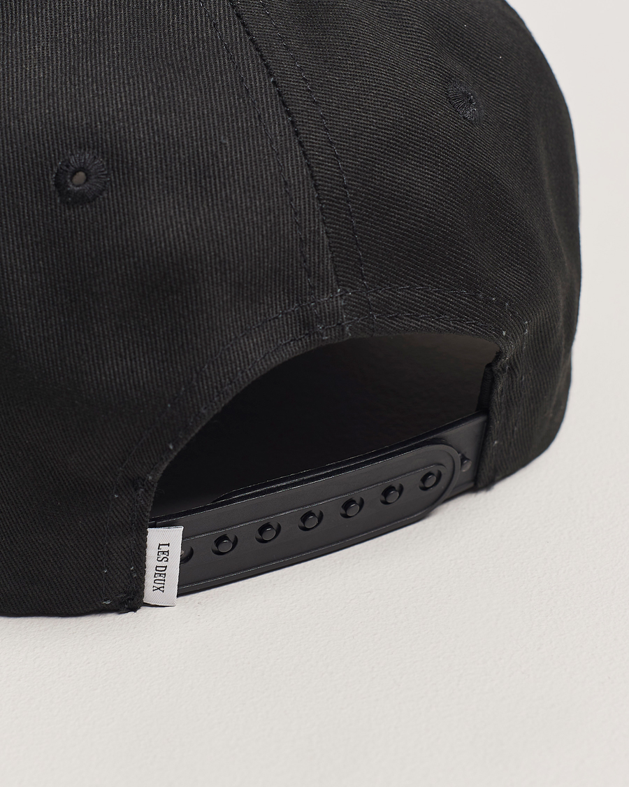 Homme | Les Deux Encore Organic Cotton Baseball Cap II Black/White | LES DEUX | Encore Organic Cotton Baseball Cap II Black/White