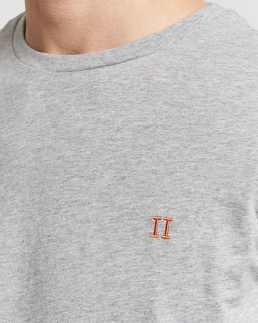 Homme | T-shirts | LES DEUX | Nørregaard Cotton T-Shirt Grey Melange