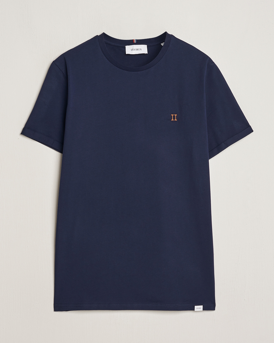 Homme | T-shirts | LES DEUX | Nørregaard Cotton T-Shirt Navy