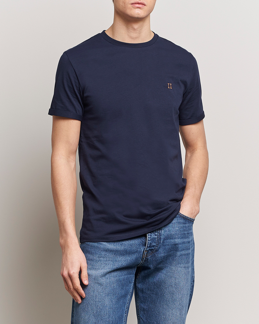 Homme | T-shirts | LES DEUX | Nørregaard Cotton T-Shirt Navy