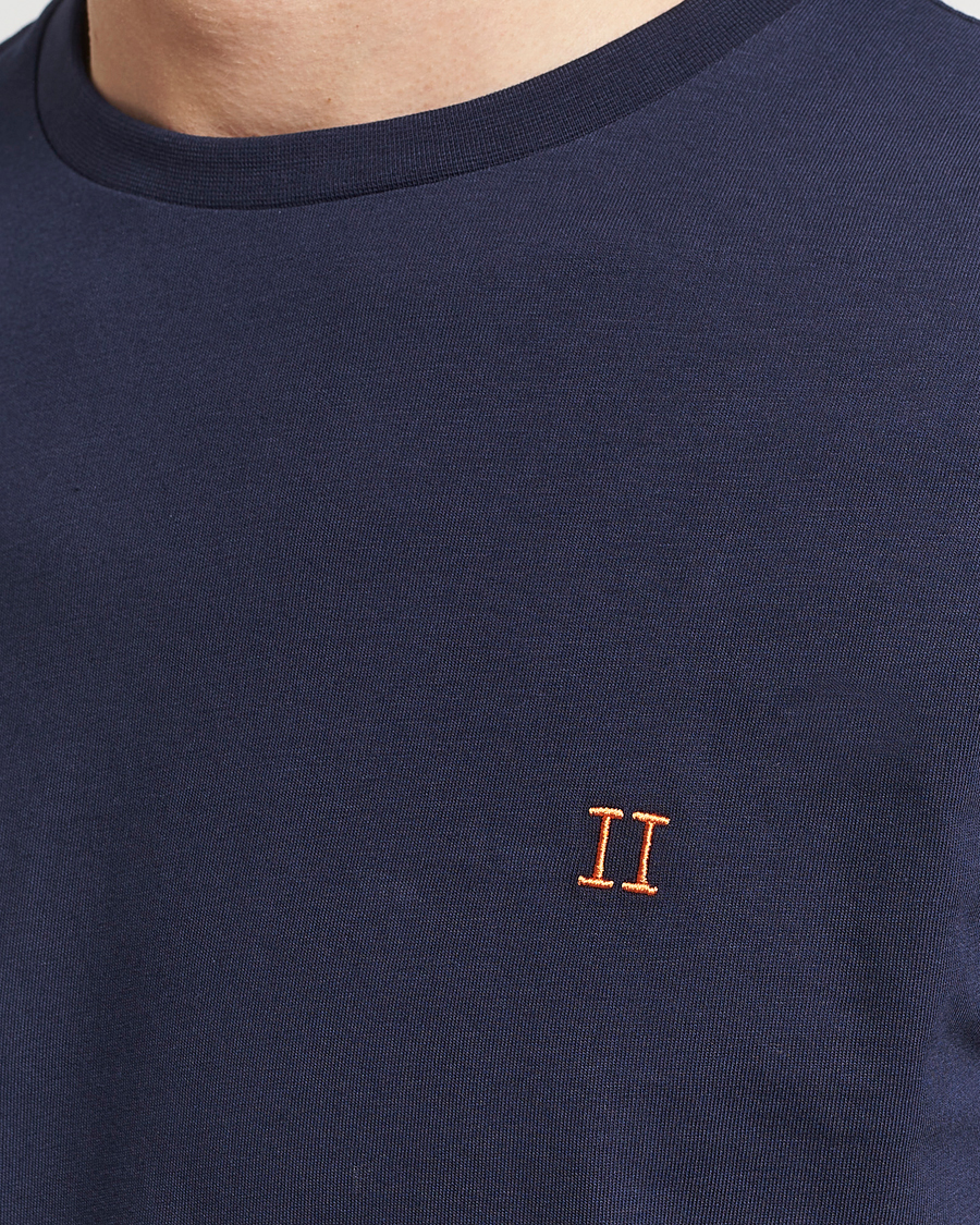 Homme | T-shirts | LES DEUX | Nørregaard Cotton T-Shirt Navy