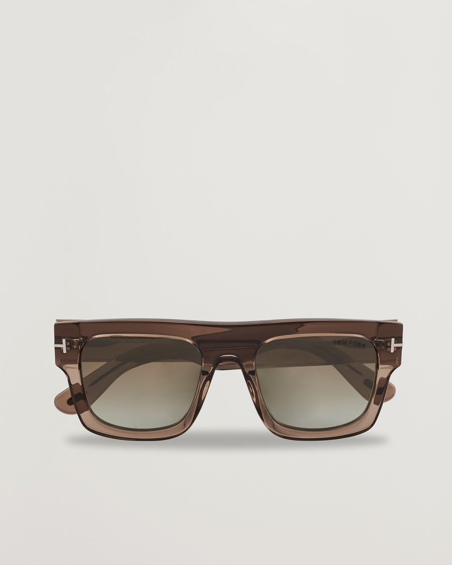 Homme | Lunettes De Soleil | Tom Ford | Fausto FT0711 Sunglasses Brown/Green