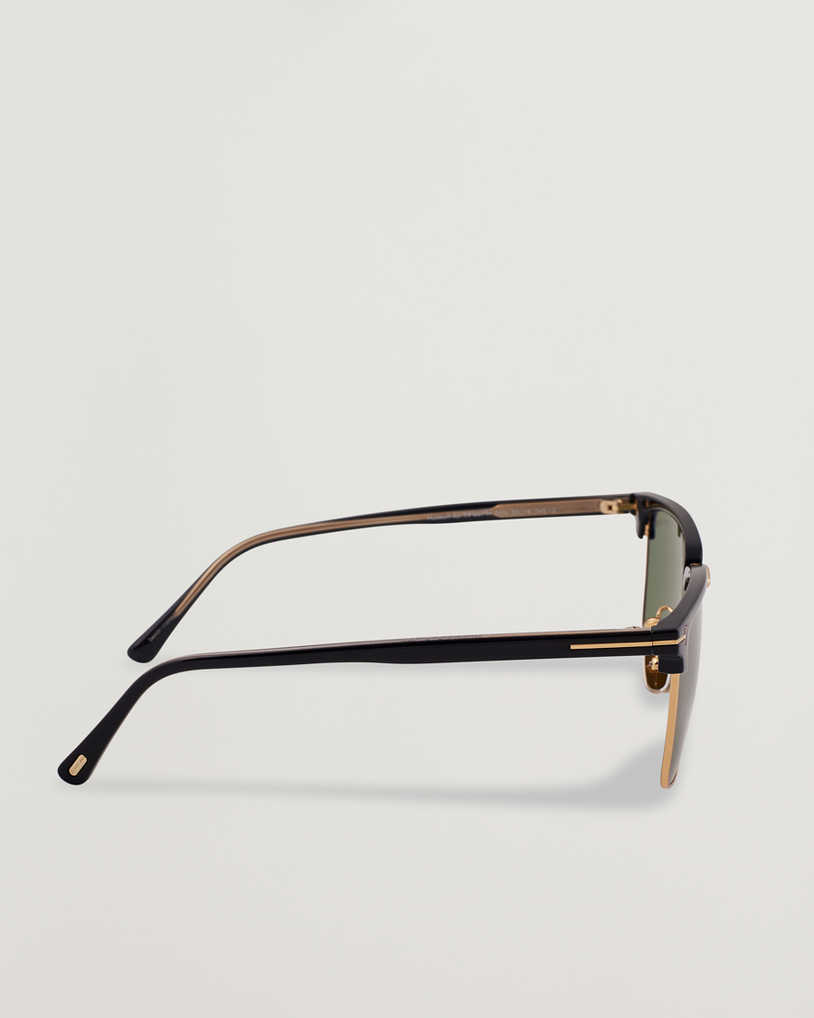 Homme | Lunettes De Soleil | Tom Ford | Hudson FT0997-H Metal Sunglasses Black/Green