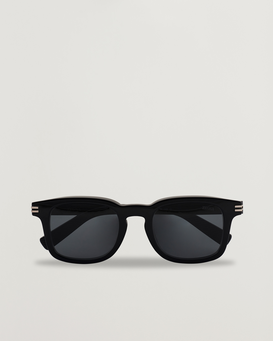 Homme | Lunettes De Soleil | Zegna | EZ0230 Sunglasses Black/Smoke