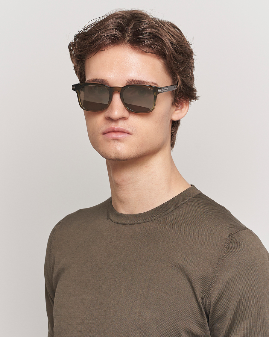 Homme | Lunettes De Soleil | Zegna | EZ0230 Sunglasses Dark Green/Roviex