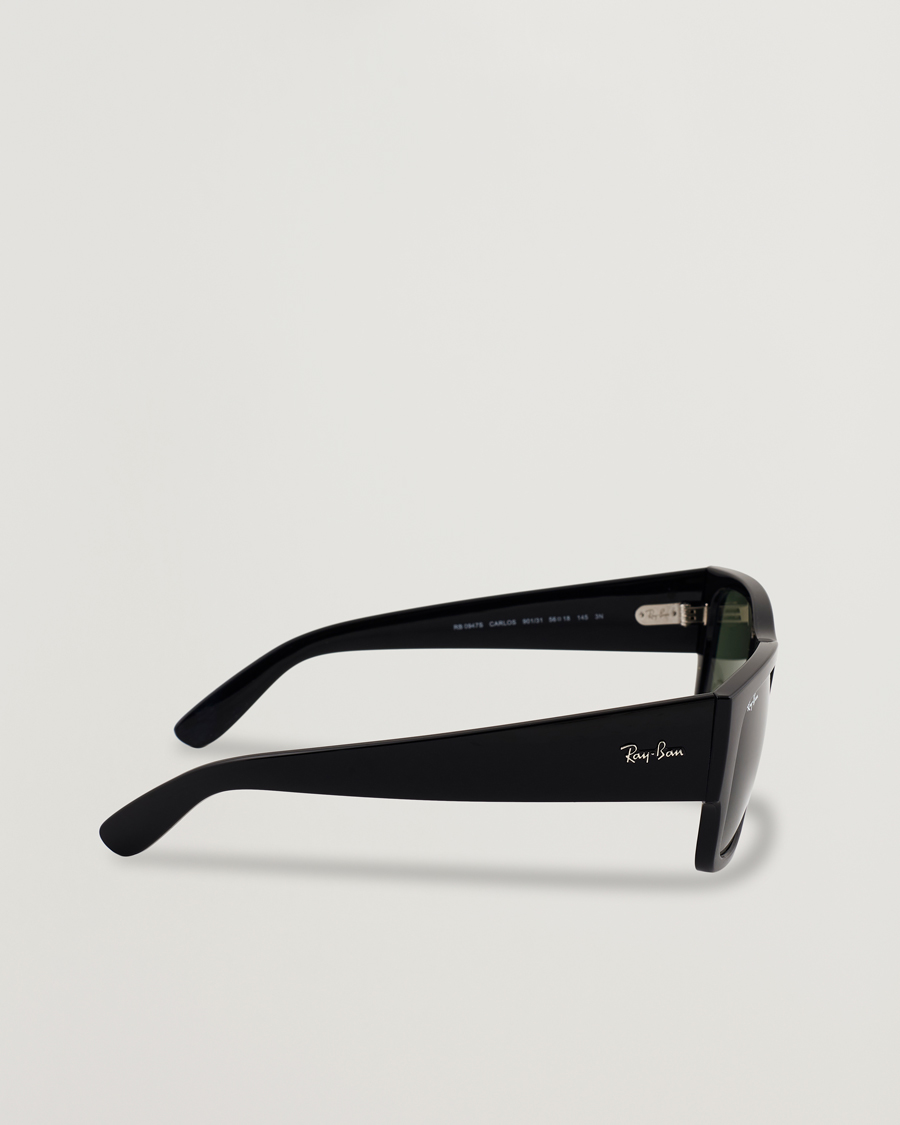 Homme | Lunettes De Soleil | Ray-Ban | Carlos Sunglasses Black/Crystal Green
