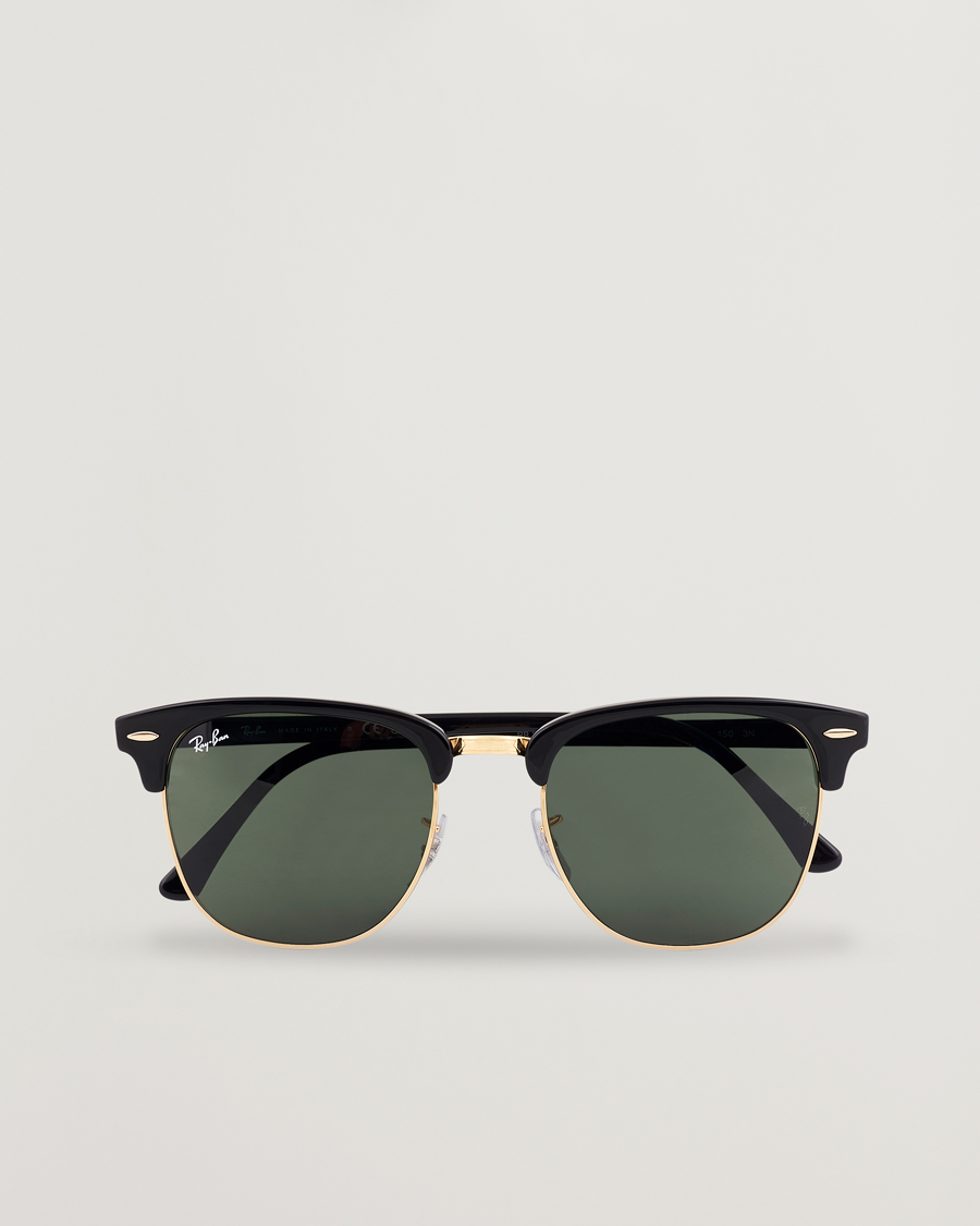 Homme | Lunettes De Soleil | Ray-Ban | Clubmaster Sunglasses Ebony/Crystal Green