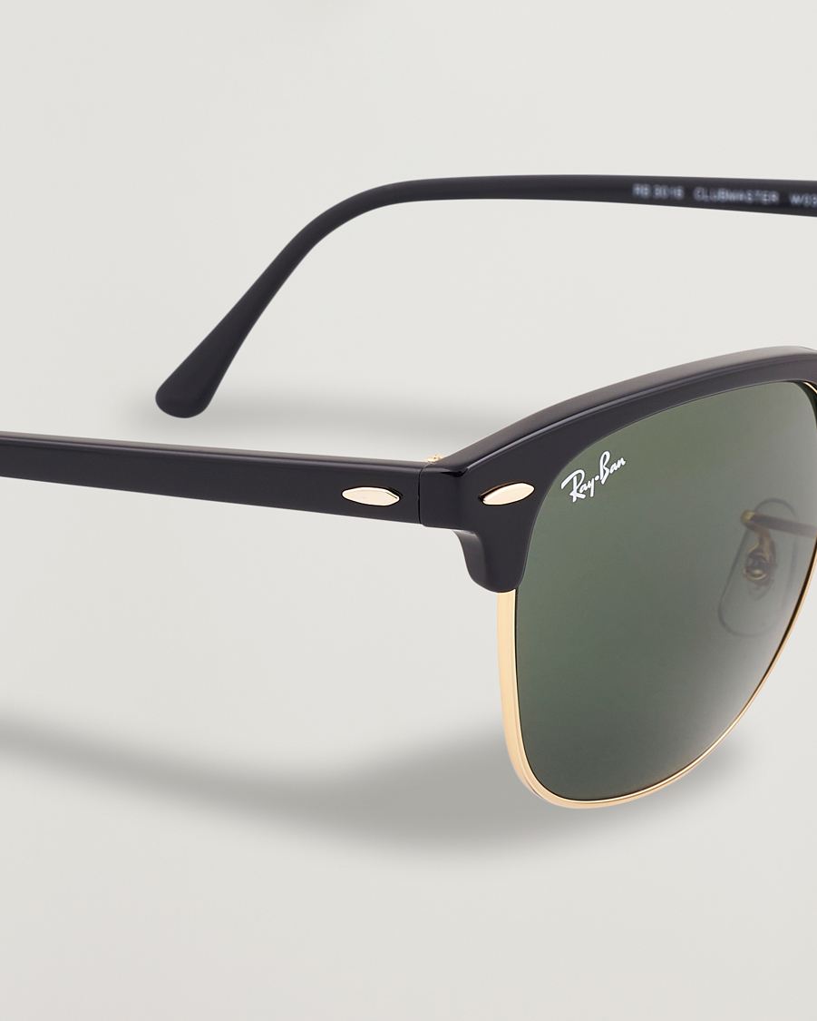 Homme | Lunettes De Soleil | Ray-Ban | Clubmaster Sunglasses Ebony/Crystal Green