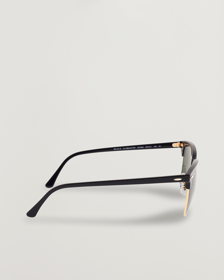 Homme | Lunettes De Soleil | Ray-Ban | Clubmaster Sunglasses Ebony/Crystal Green