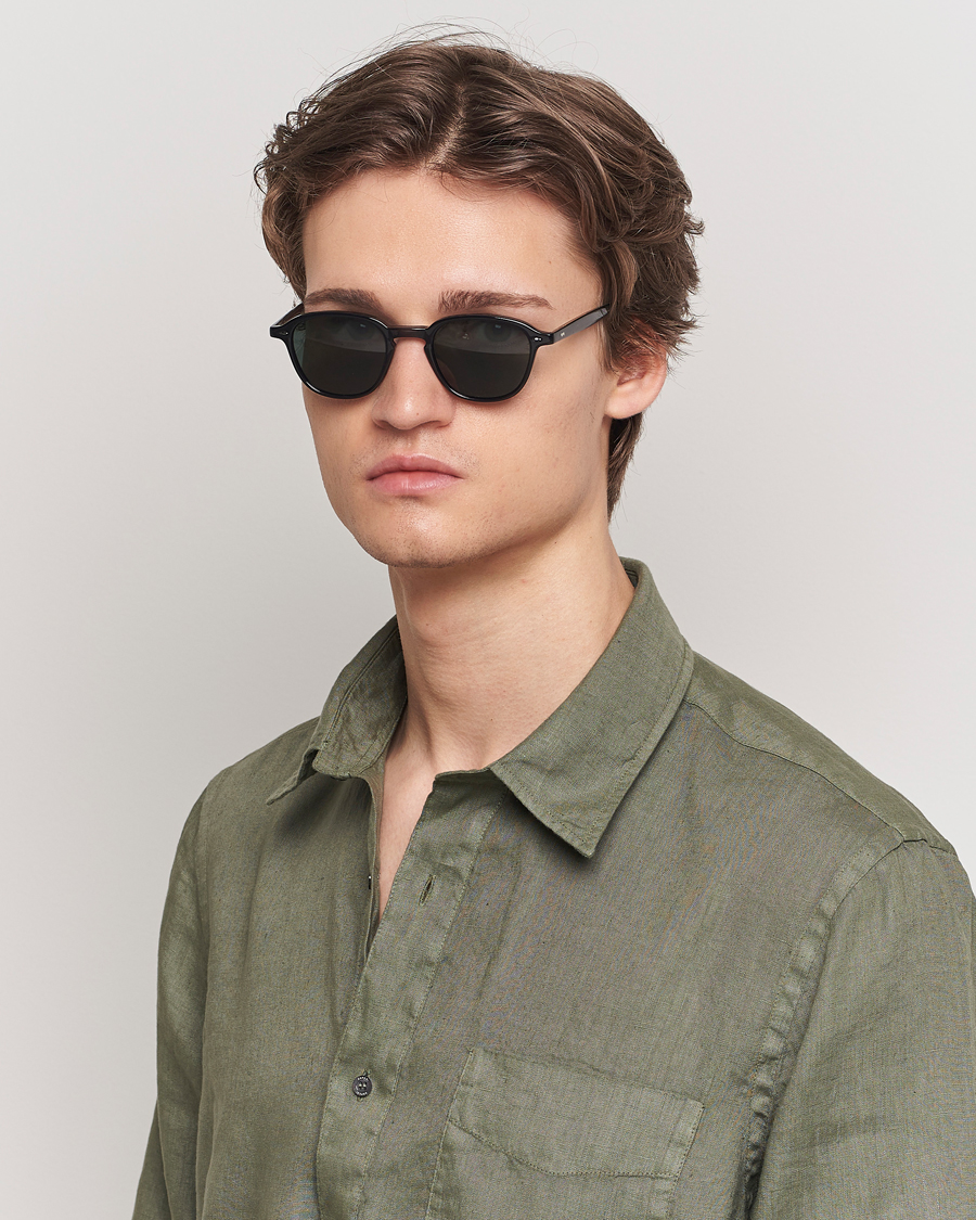Homme | Garrett Leight Gilbert 46 Sunglasses Black | Garrett Leight | Gilbert 46 Sunglasses Black