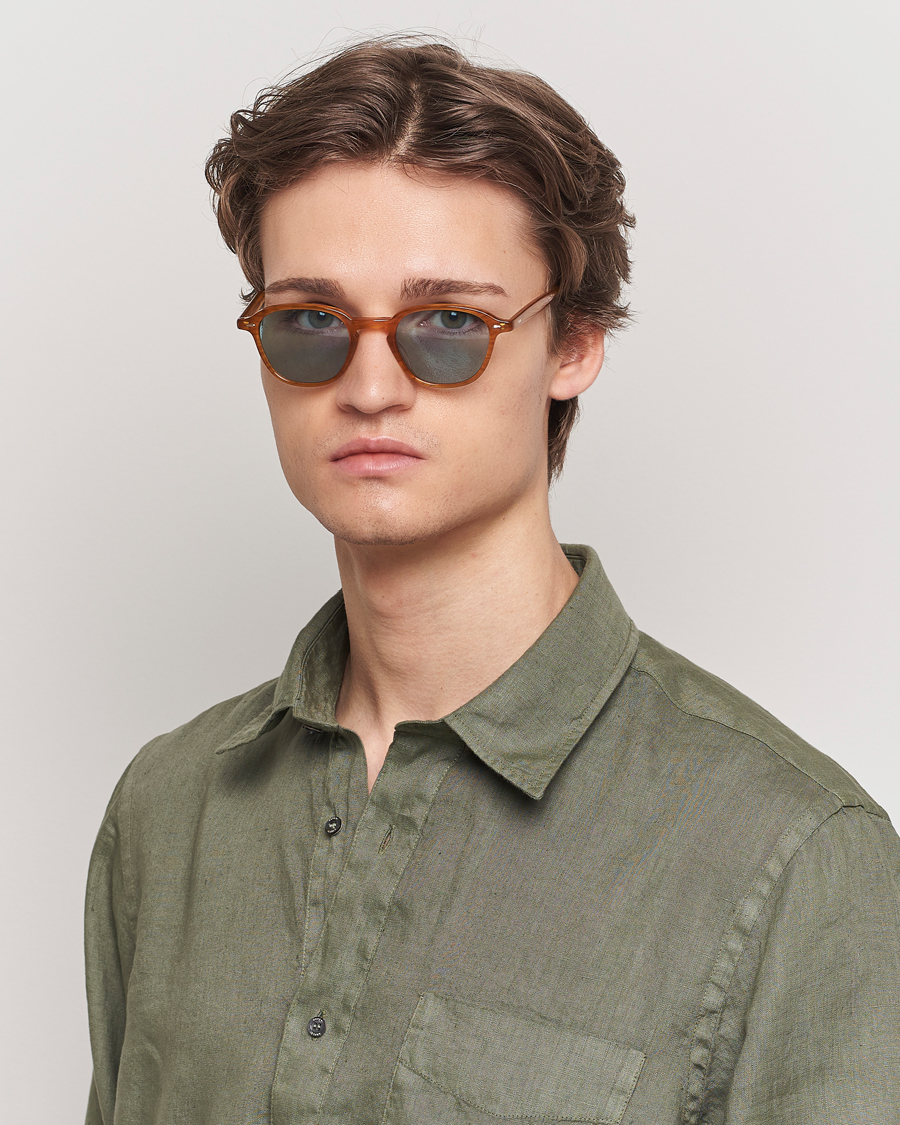 Homme | Lunettes De Soleil | Garrett Leight | Gilbert 46 Sunglasses Light Brown