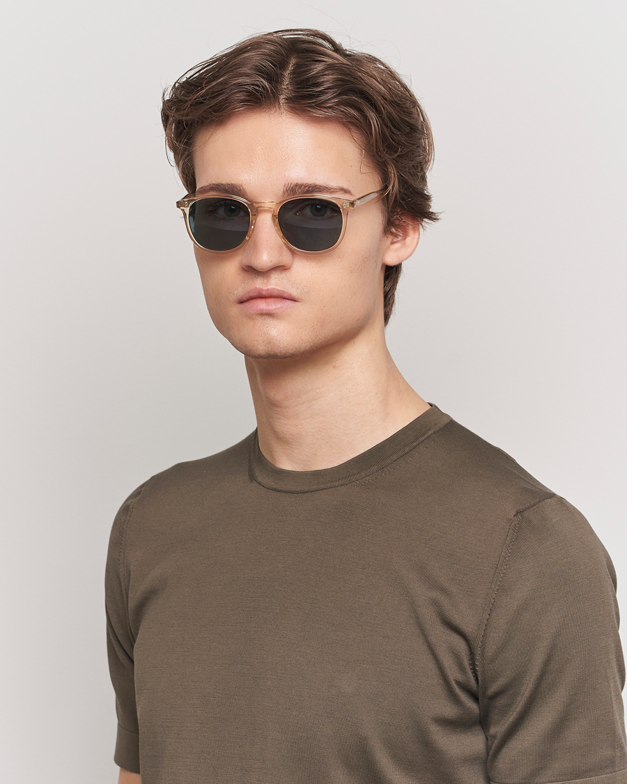 Homme | Accessoires | Garrett Leight | Kinney 49 Sunglasses Transparent/Blue