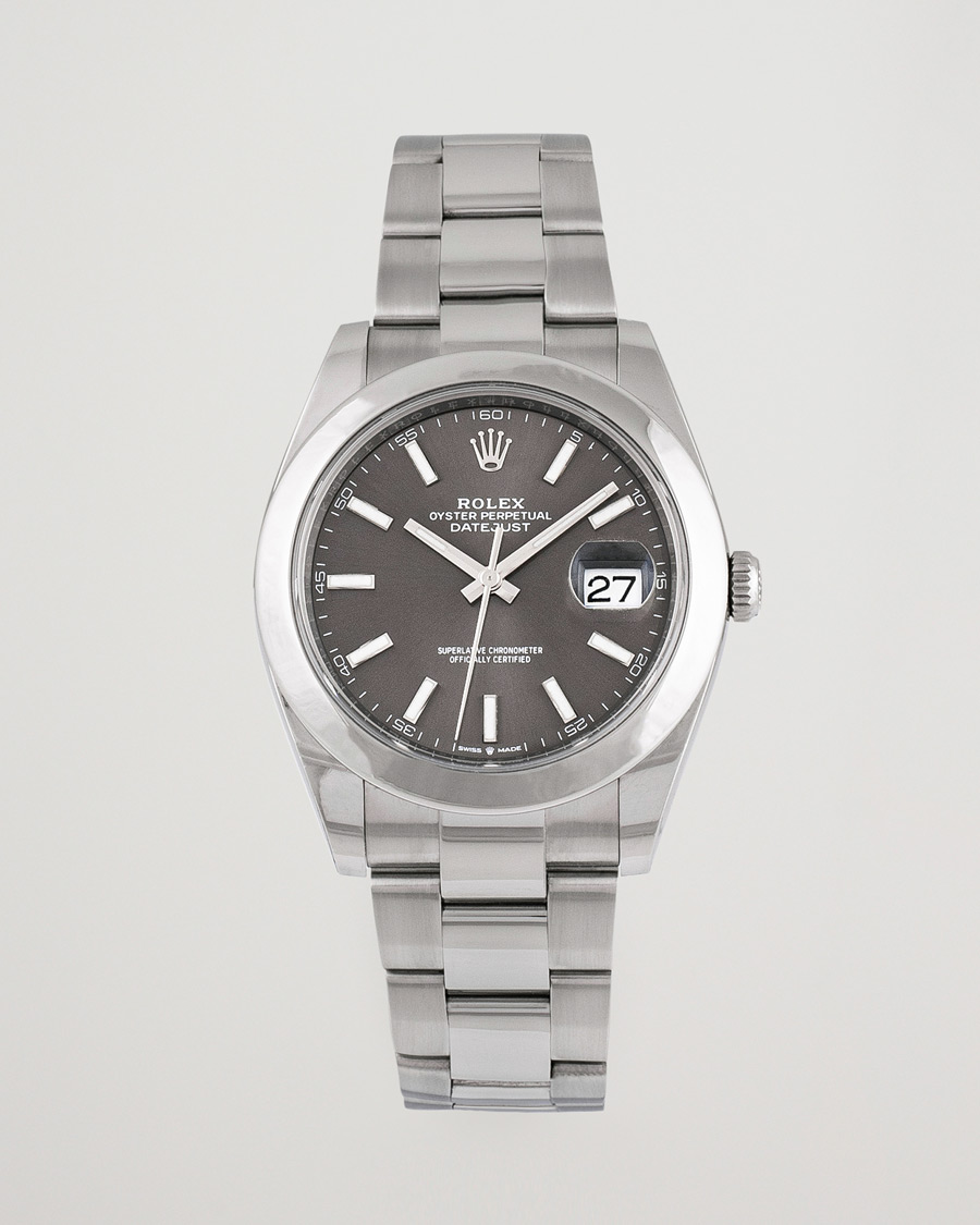 Homme | Rolex Pre-Owned Datejust 41 126300 Silver | Rolex Pre-Owned | Datejust 41 126300 Silver