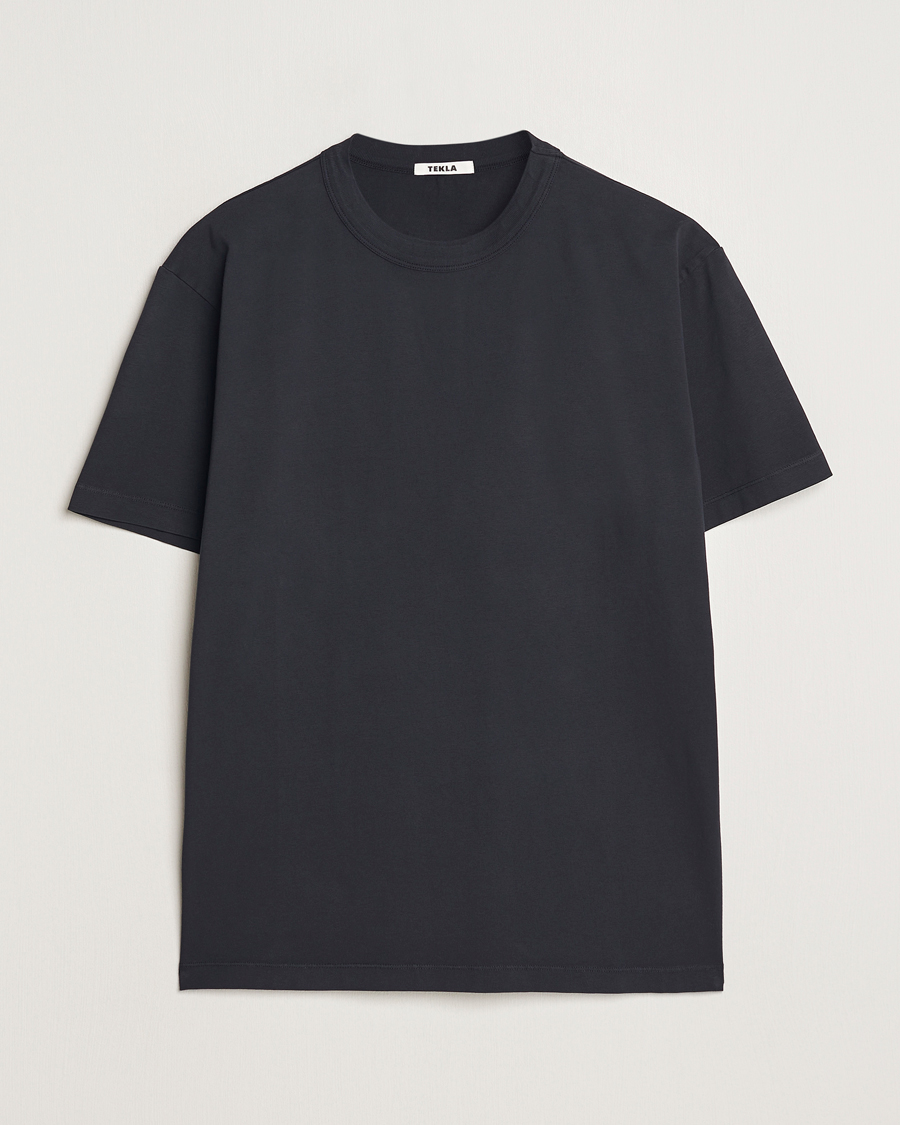 Homme | T-shirts | Tekla | Organic Cotton Sleeping T-Shirt Black