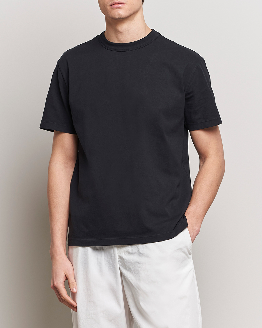 Homme | T-shirts | Tekla | Organic Cotton Sleeping T-Shirt Black