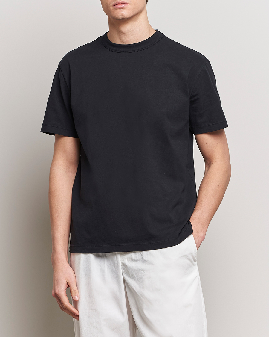 Homme | T-shirts | Tekla | Organic Cotton Sleeping T-Shirt Black