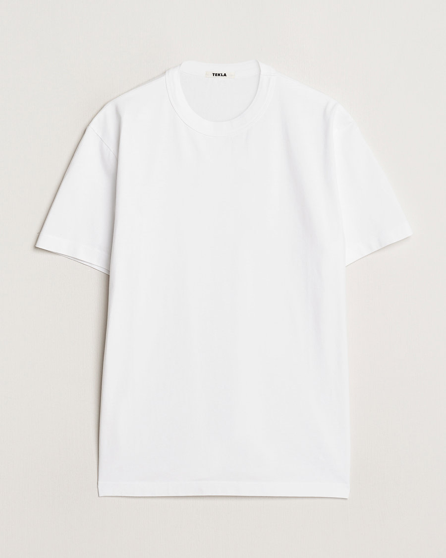 Homme | T-shirts | Tekla | Organic Cotton Sleeping T-Shirt White