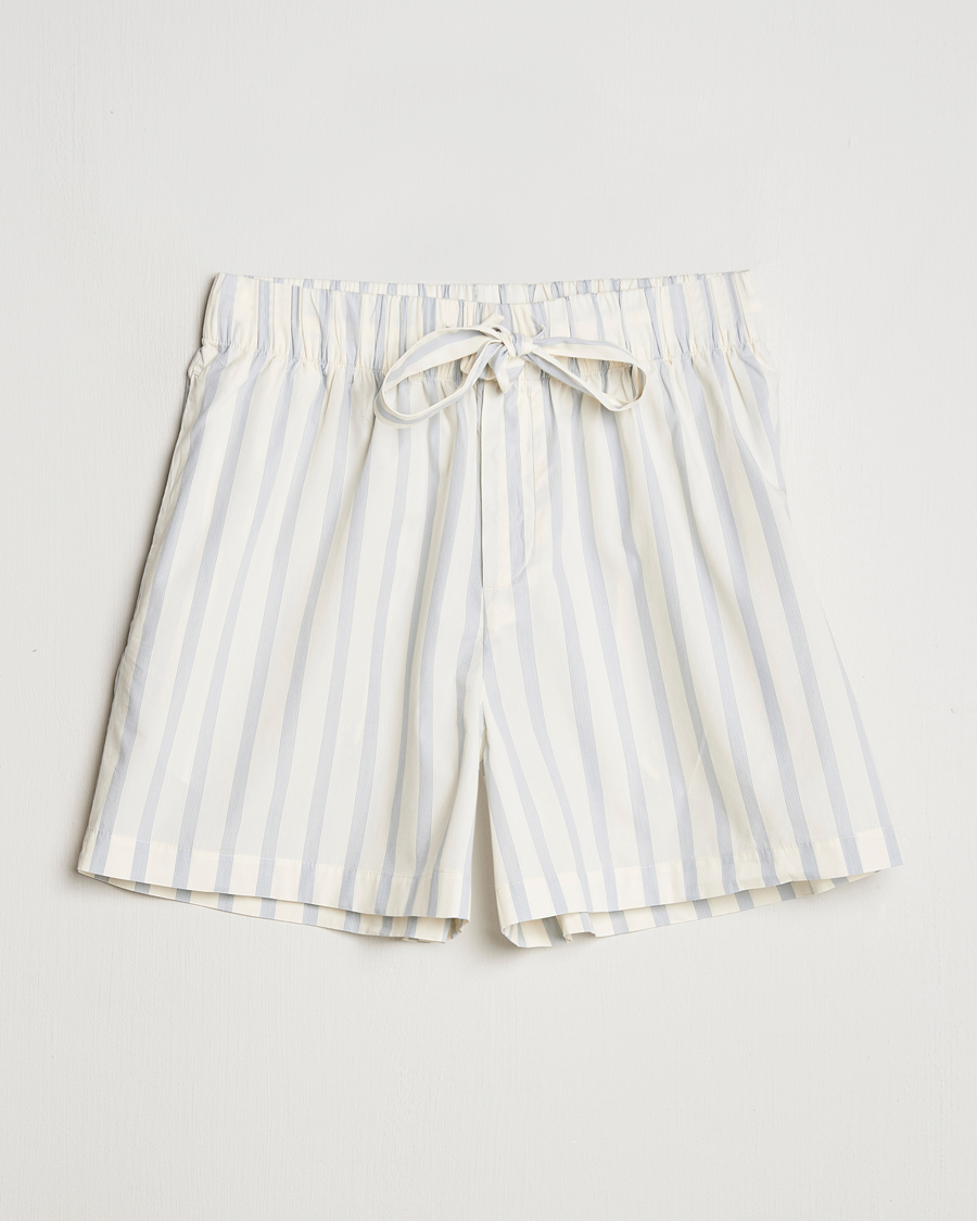 Homme | Peignoirs Et Pyjamas | Tekla | Poplin Pyjama Shorts Needle Stripes